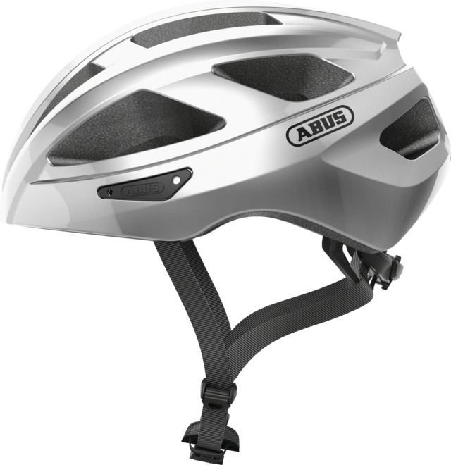 

Велошлем ABUS MACATOR gleam silver M (54-58), Черный