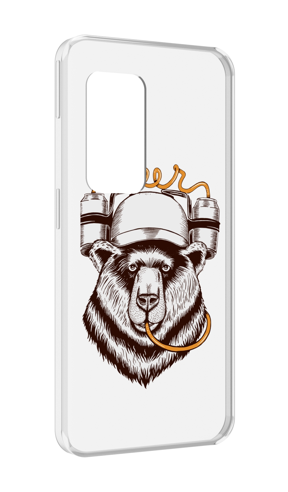 

Чехол MyPads пивной медведь для UleFone Power Armor X11 Pro, Прозрачный, Tocco