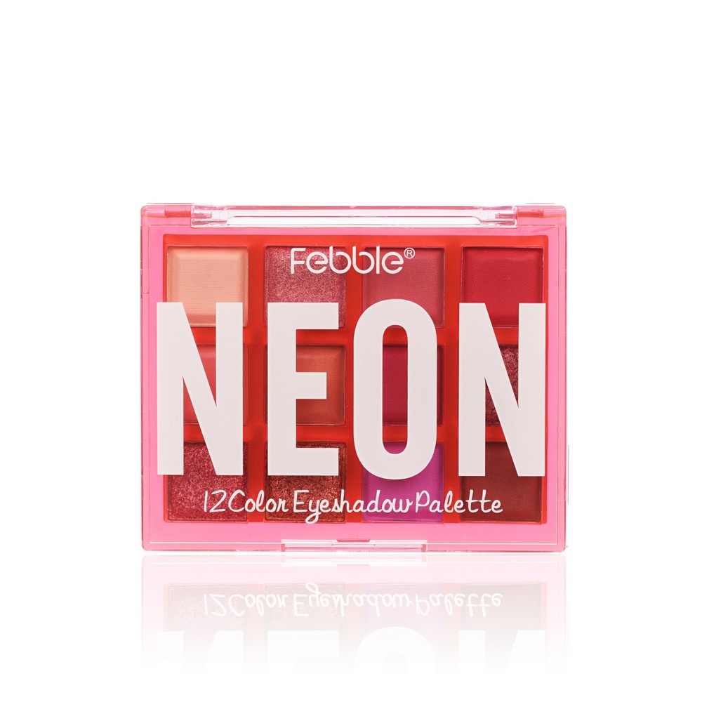 Палетка теней для век Febble Neon 12 цветов, 12,4г