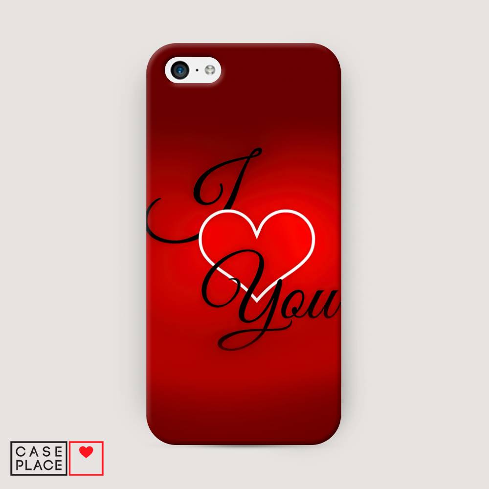 

Пластиковый чехол "I love you 3" на Apple iPhone 5C, 10220-5