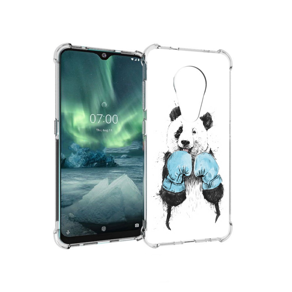 

Чехол MyPads Tocco для Nokia 7.2 панда боксер (PT139171.105.531), Прозрачный, Tocco