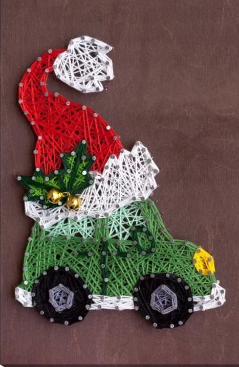 

Набор для творчества STRING ART «Новогодняя машинка»