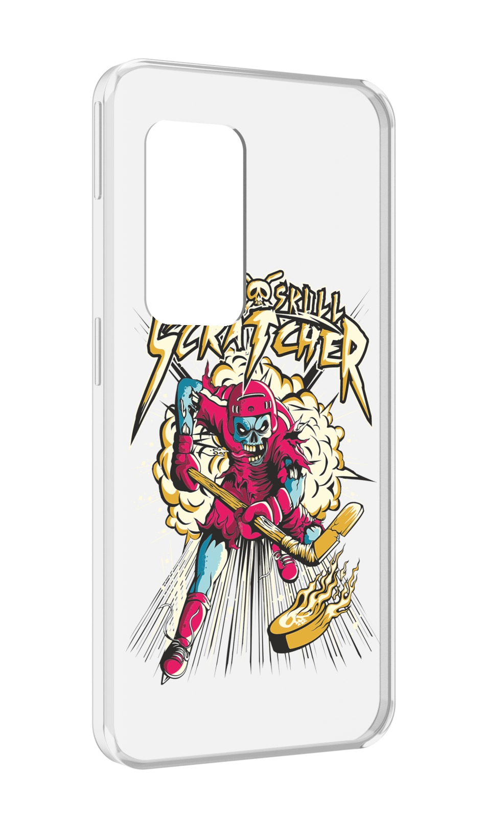 

Чехол MyPads нарисованный скелет хоккеист для UleFone Power Armor X11 Pro, Прозрачный, Tocco