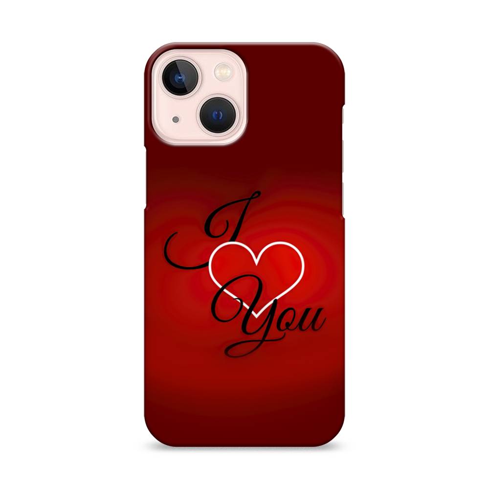 

Пластиковый чехол "I love you 3" на Apple iPhone 13 mini, 14120-5