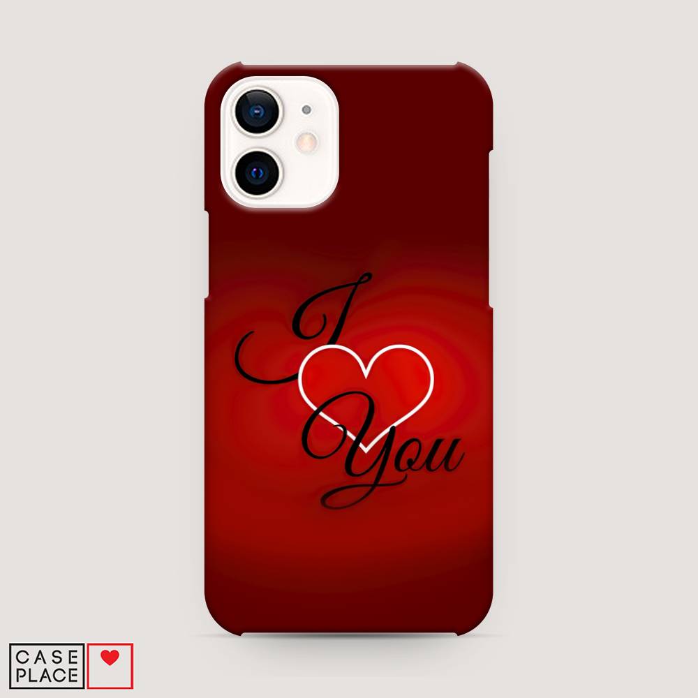 

Пластиковый чехол "I love you 3" на Apple iPhone 12 mini, 12620-5