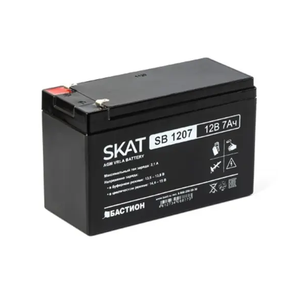Аккумулятор для ИБП Бастион SKAT SB 1207 7 А/ч 12 В (SKAT SB 1207)