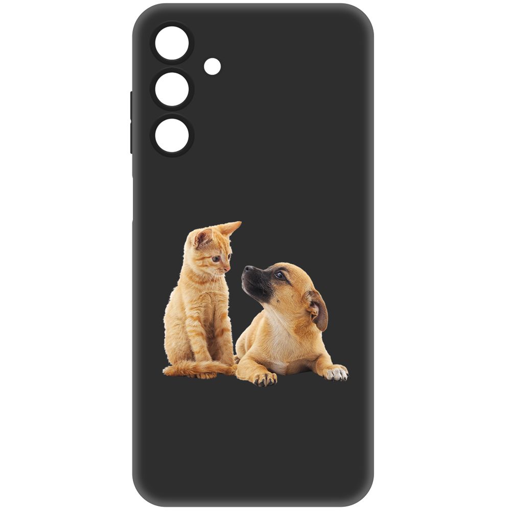 

Чехол-накладка Krutoff Soft Case Лучшие друзья для Samsung Galaxy A15 4G (A155) черный