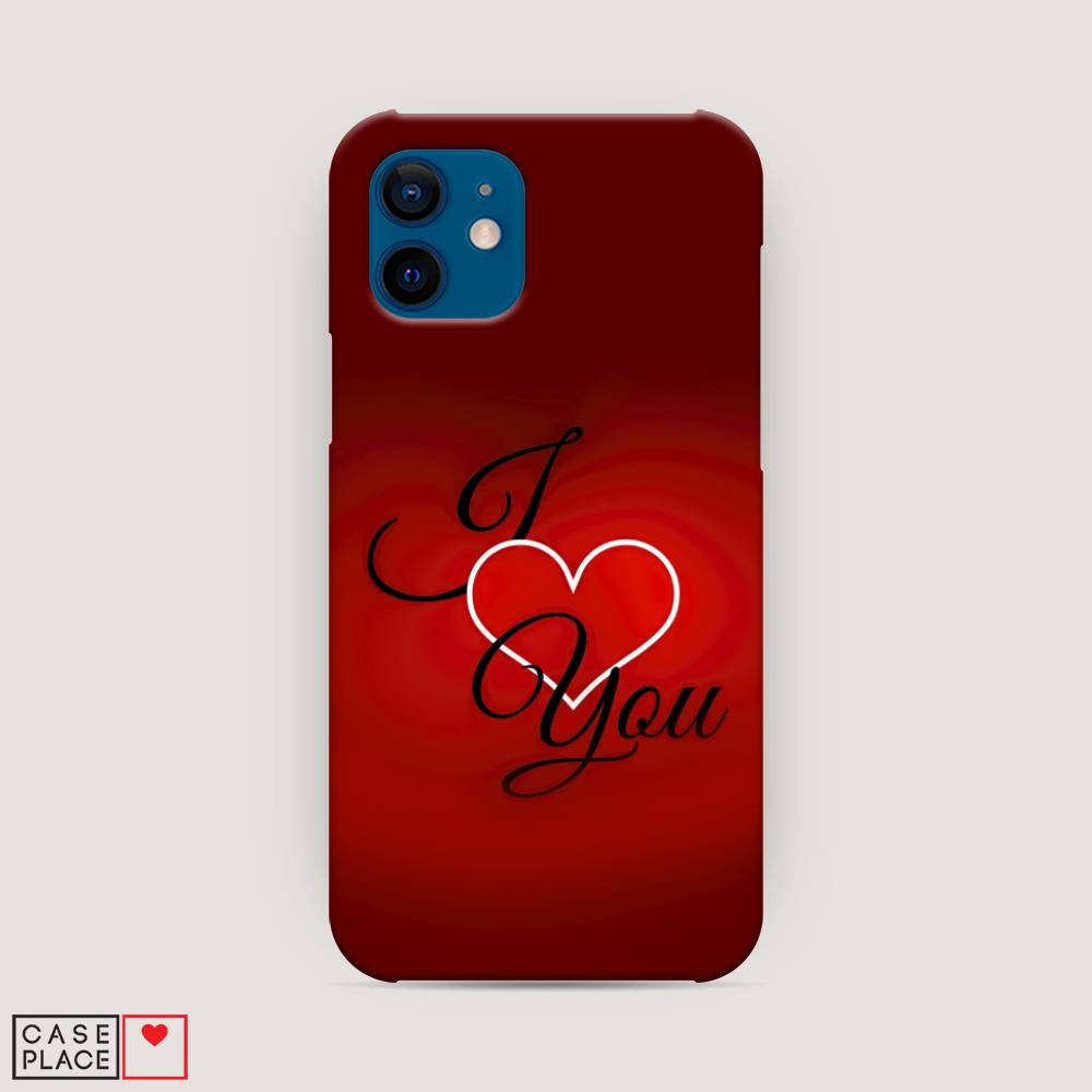 фото Пластиковый чехол "i love you 3" на apple iphone 12 awog