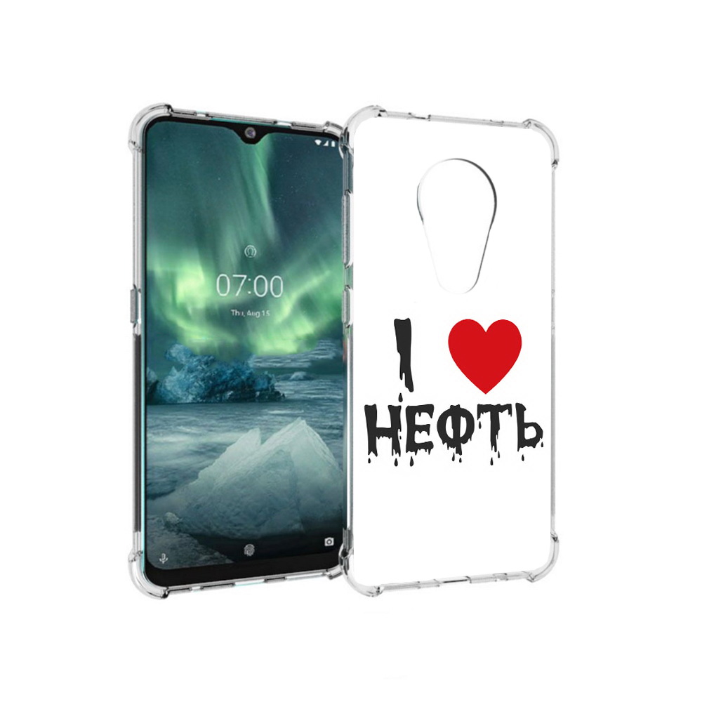 

Чехол MyPads Tocco для Nokia 7.2 нефть (PT139171.105.522), Прозрачный, Tocco