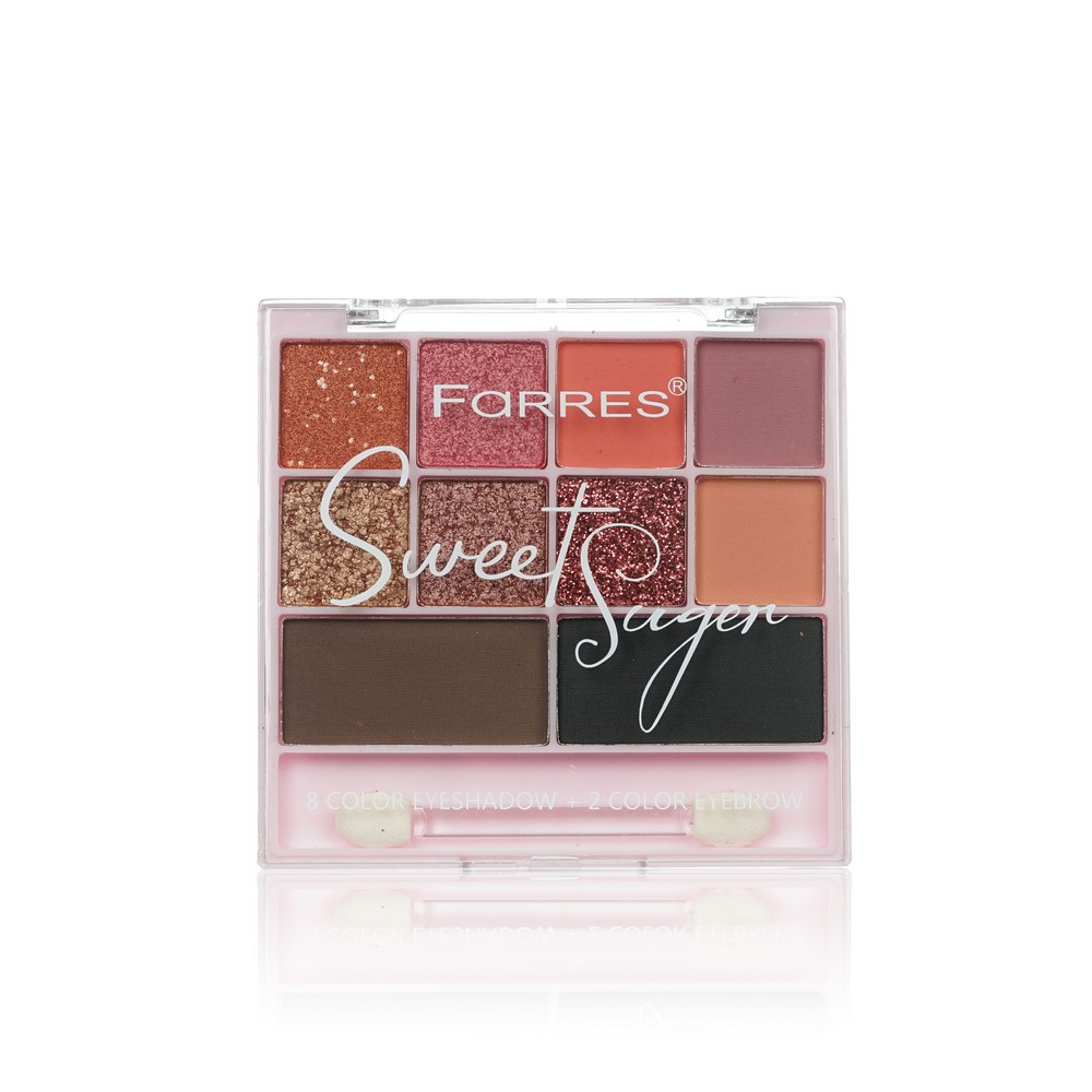 

Палетка теней для век и бровей Farres Sweet Suger 01 14,3г, Разноцветный