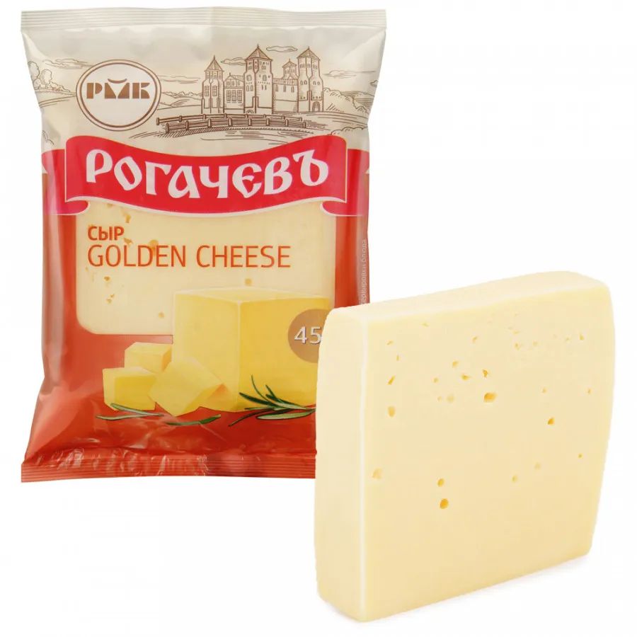 

Сыр полутвердый Рогачевъ Golden Cheese 45% 200 г