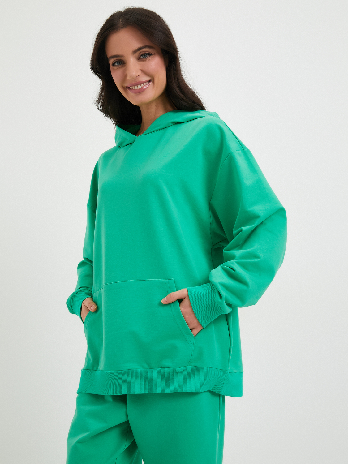 Худи женское MELLE 5110 зеленое L/XL