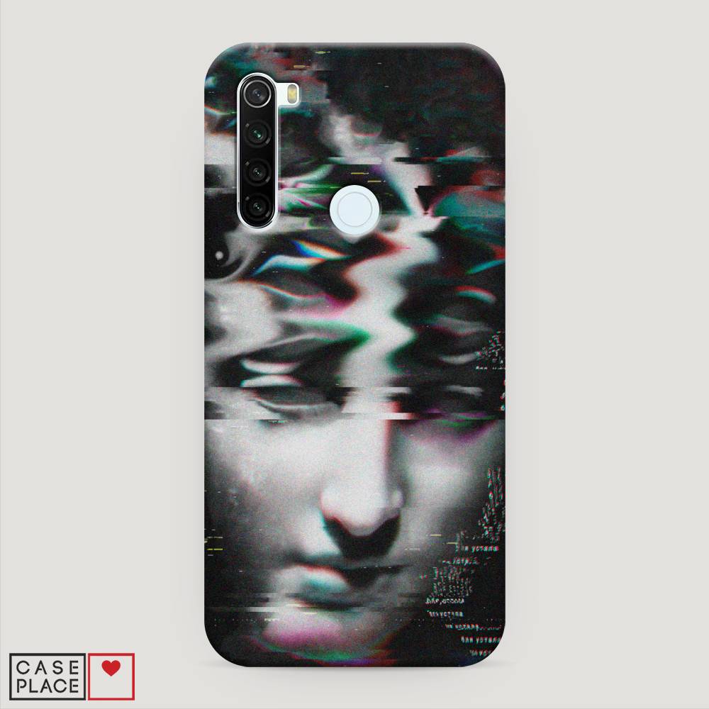 фото Пластиковый чехол "glitch art" на xiaomi redmi note 8t awog