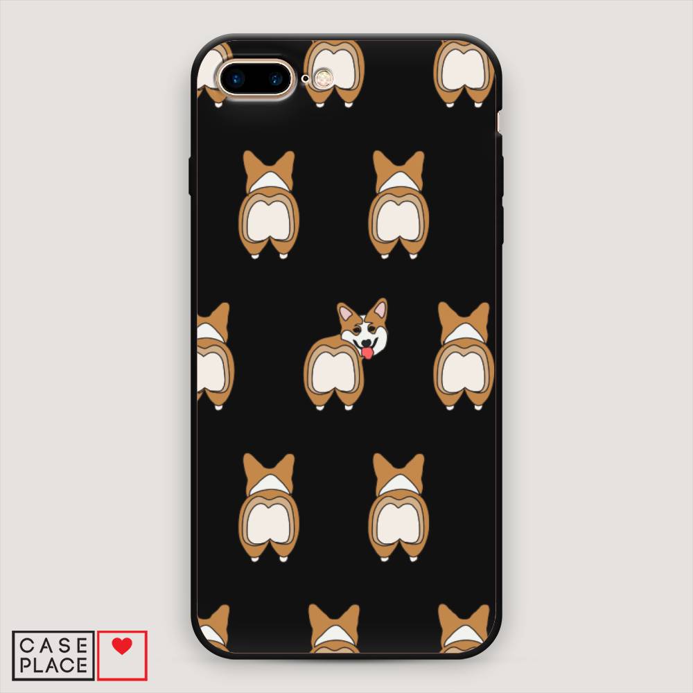 

Чехол Awog на Apple iPhone 8 Plus / Айфон 8 Plus "Милый корги фон", Разноцветный, 10952-1