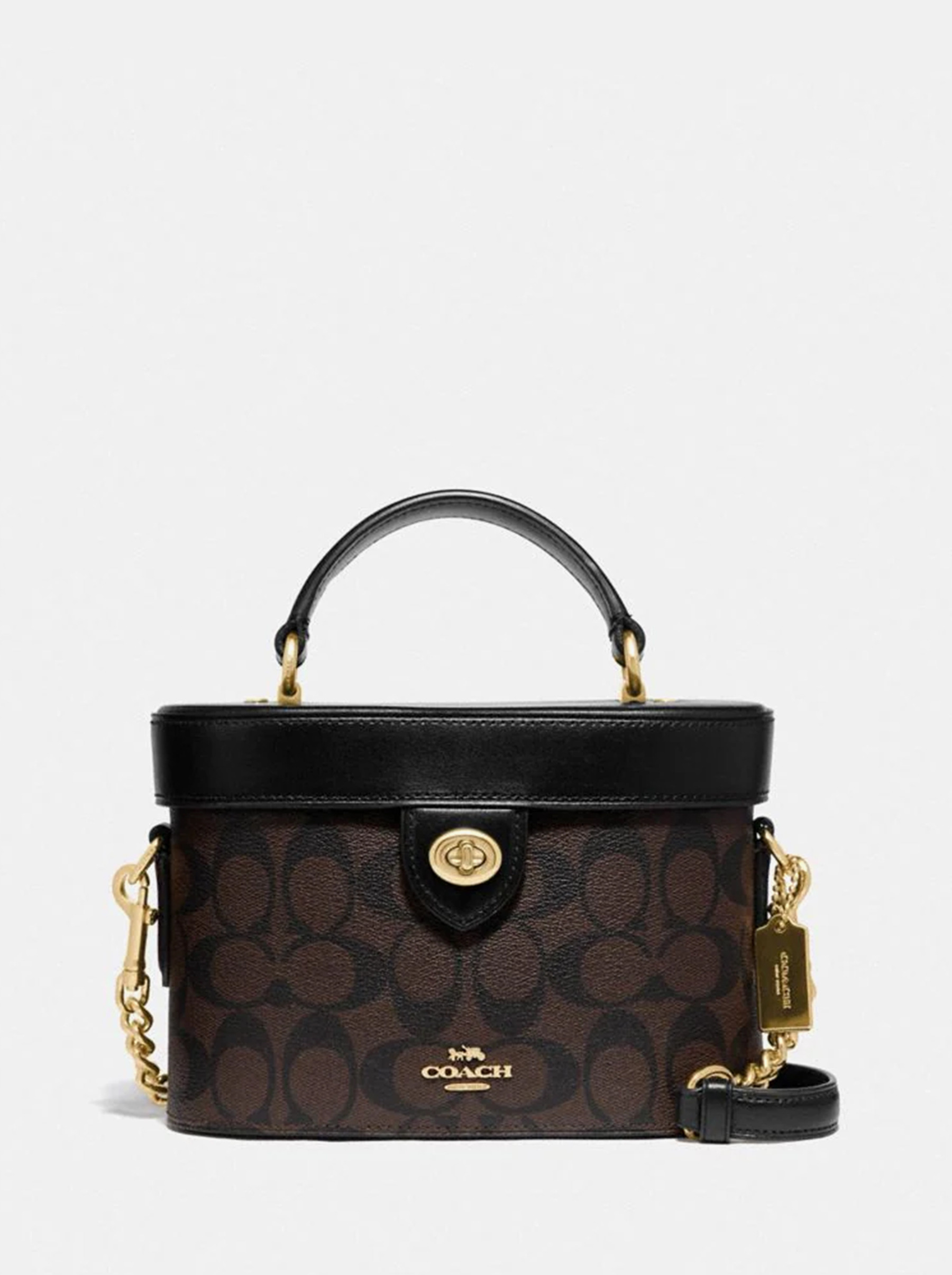 

Сумка женская Coach CH0282 коричневая 13x9x20, Коричневый, CH0282