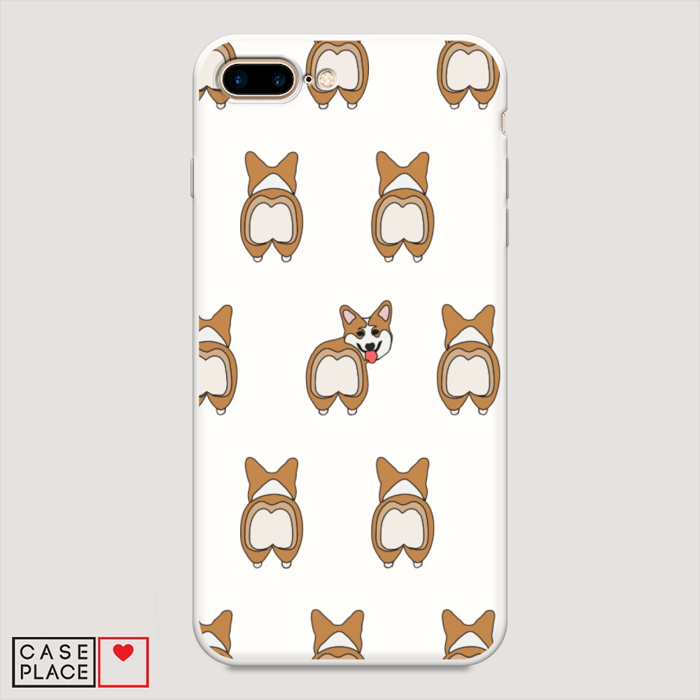 

Чехол Awog на Apple iPhone 7 Plus / Айфон 7 Plus "Милый корги фон", Разноцветный, 10757-1