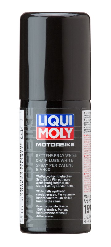 LiquiMoly Racing Kettenspray weiss (0,05L) цепная смазка белая спрей д/мотоц.