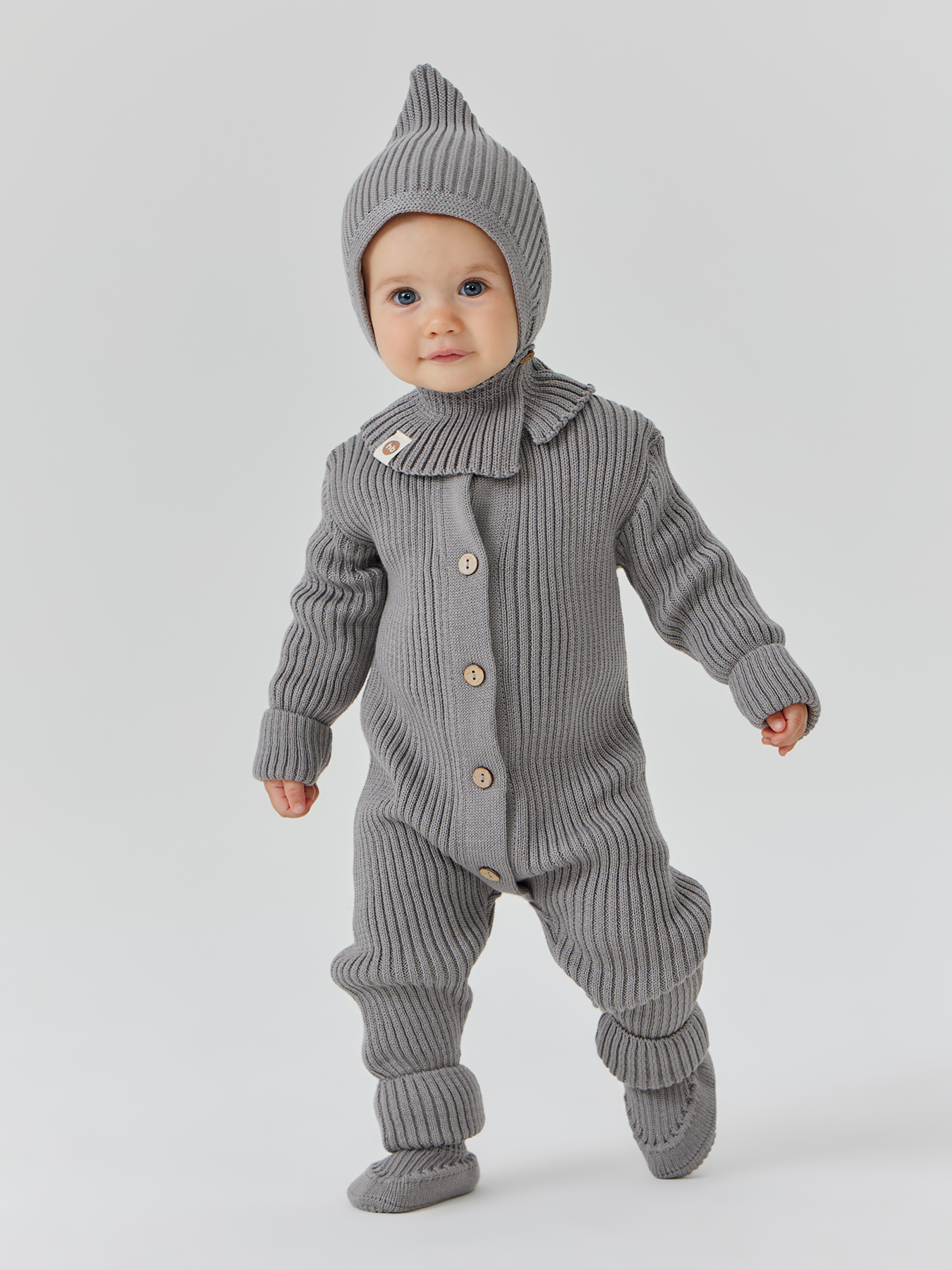 Пинетки Happy Baby 88521, cool grey, 9