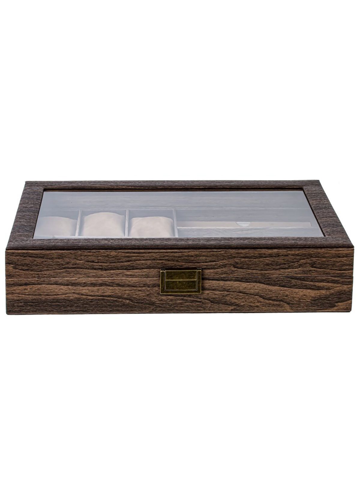 

Шкатулка для часов и очков Remecoclub из полимера, 39x22,5x8,5 см, Коричневый