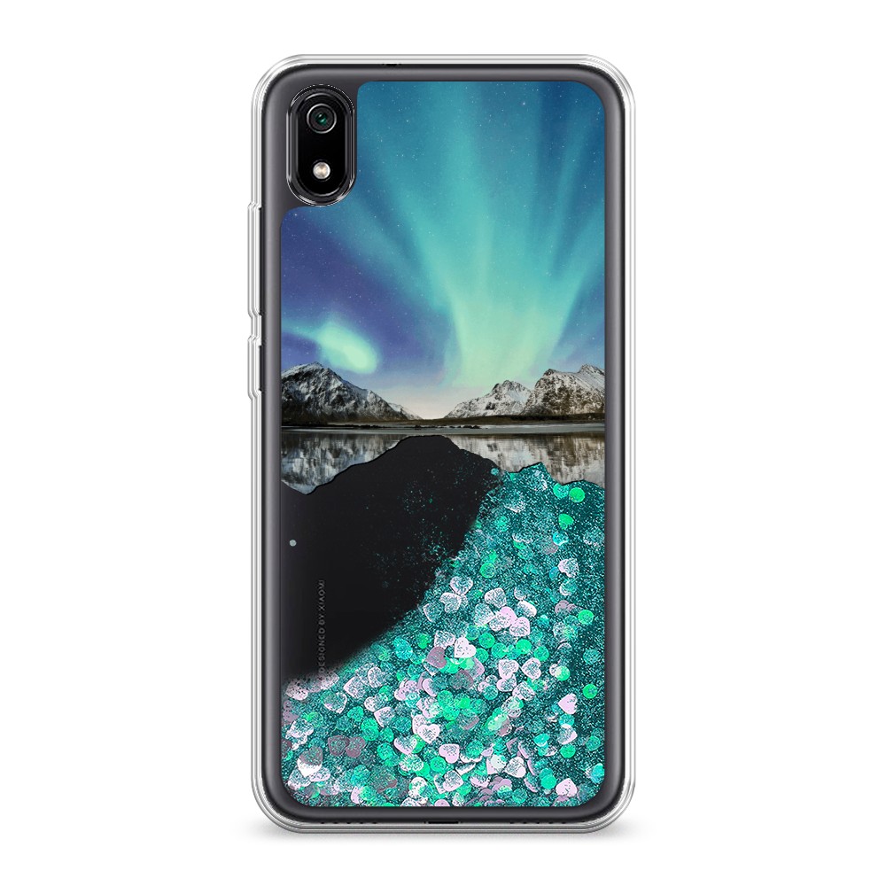 

Чехол Awog на Xiaomi Redmi 7A "Горное озеро и сияние", Разноцветный, 35495-1