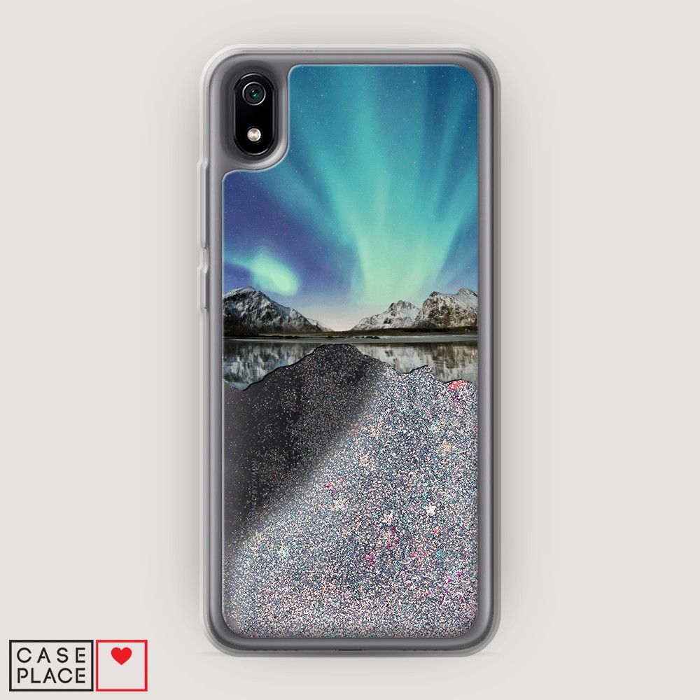 

Чехол Awog на Xiaomi Redmi 7A "Горное озеро и сияние", Разноцветный, 35491-1