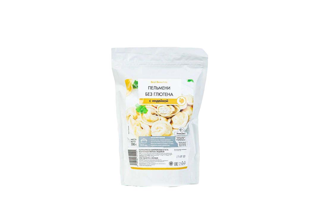 

Пельмени ВкусВилл с индейкой без глютена 350 г