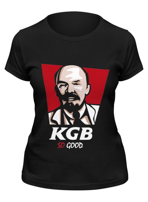 

Футболка женская Printio Kgb, so good (lenin) черная 2XL, Черный, Kgb, so good (lenin)