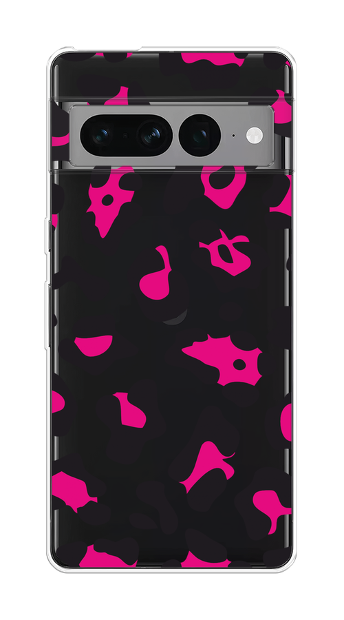 

Чехол на Google Pixel 7 Pro "Pink cow spots", Черный;розовый, 271350-1