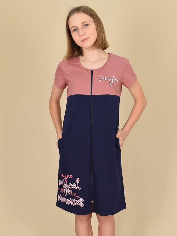 

Халат детский LIDEKO kids 570-22, синий, 164, 570-22