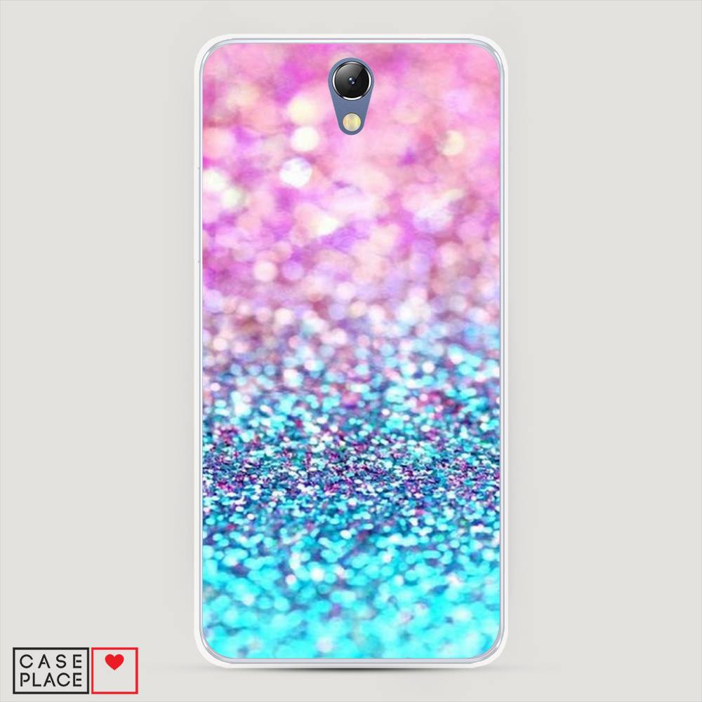 

Чехол Awog "Розово-голубые глиттеры рисунок" для Lenovo Vibe S1