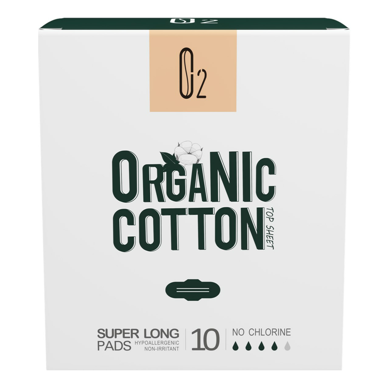 

Прокладки O2 Ultra thin ультратонкие, ежедневные, ночные, 10 шт., Белый