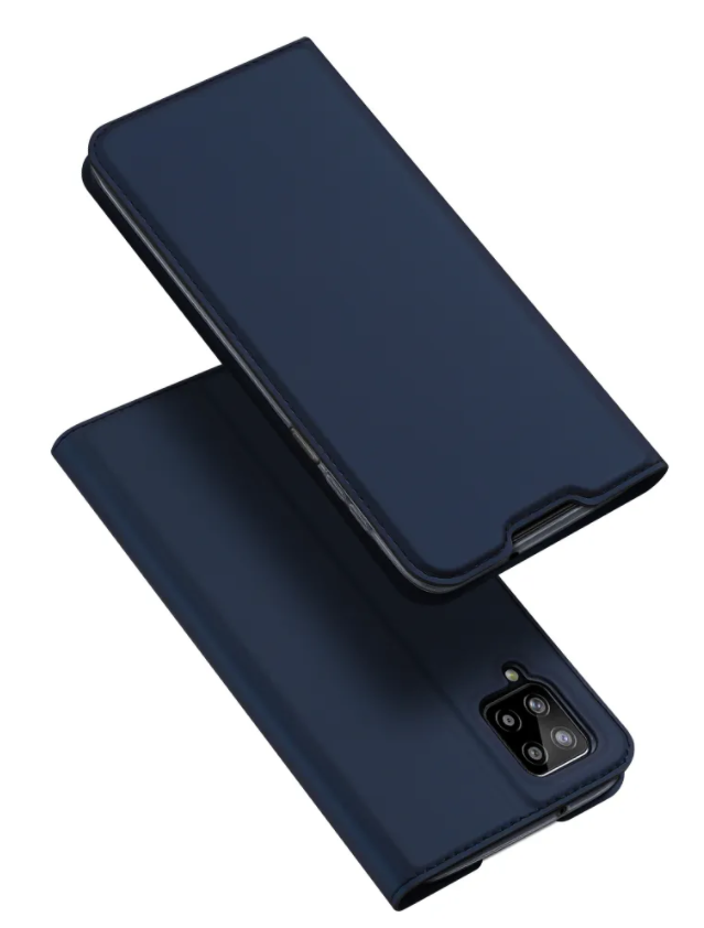 Чехол-книжка для Samsung Galaxy A12/M12, DU DU, боковой, синий