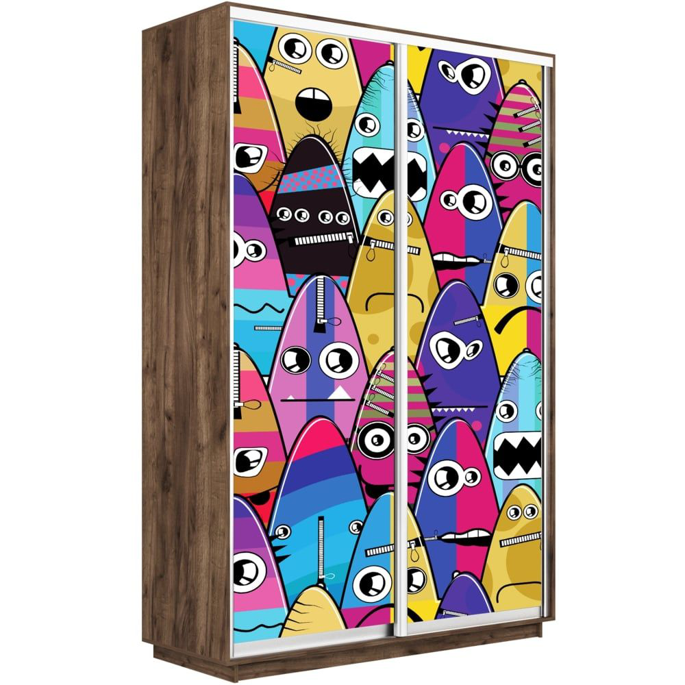 

Шкаф-купе Е1 Экспресс Фото дуо Крафт Табачный 120-240-60 1009, Коричневый, Экспресс Фото Дуо