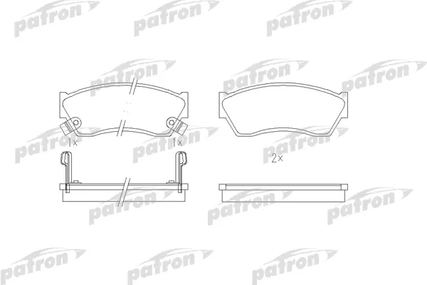 

Тормозные колодки PATRON дисковые PBP588