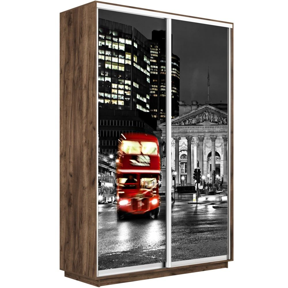 

Шкаф-купе Е1 Экспресс Фото дуо Крафт Табачный 120-220-60 LONDON, Коричневый, Экспресс Фото Дуо