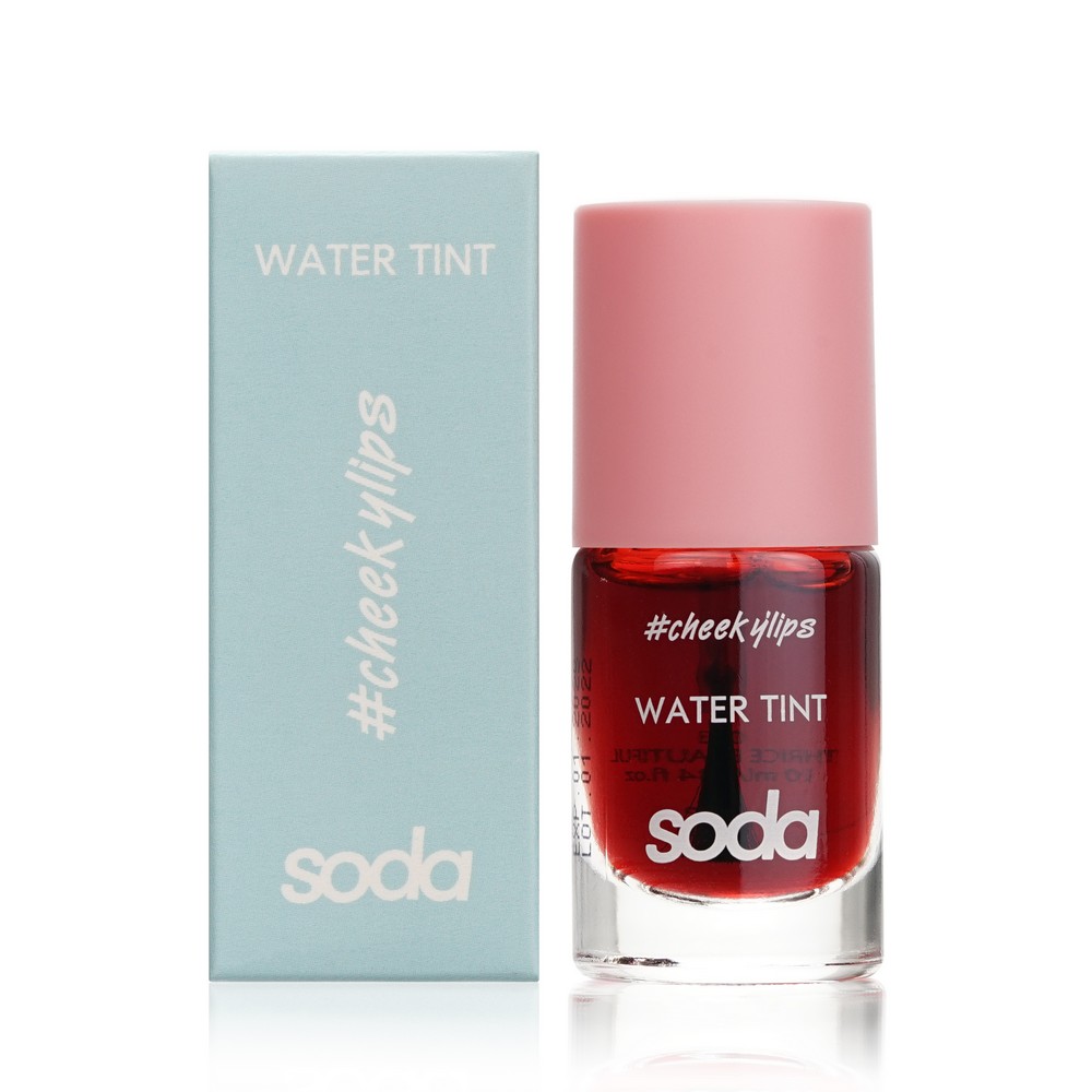 Тинт для губ Soda Water Tint #cheekylips 003, 10мл перламутрово красный ultra blond tint
