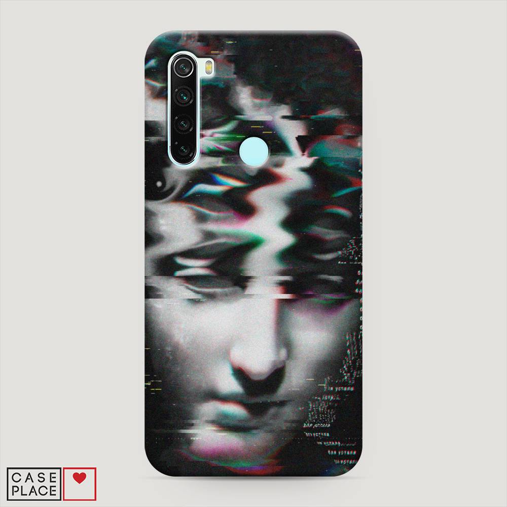 фото Пластиковый чехол "glitch art" на xiaomi redmi note 8 awog