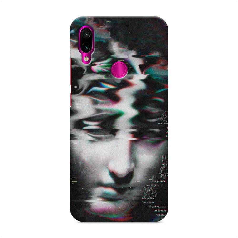 фото Пластиковый чехол "glitch art" на xiaomi redmi note 7 awog