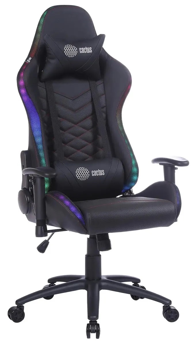 

Кресло игровое Cactus с RGB-подсветкой, на колесиках, эко.кожа, черный/красный cs-chr-0099, Кресло игровое Cactus с RGB-подсветкой, на колесиках, эко.кожа, черный/красный [cs-chr-0099blr]