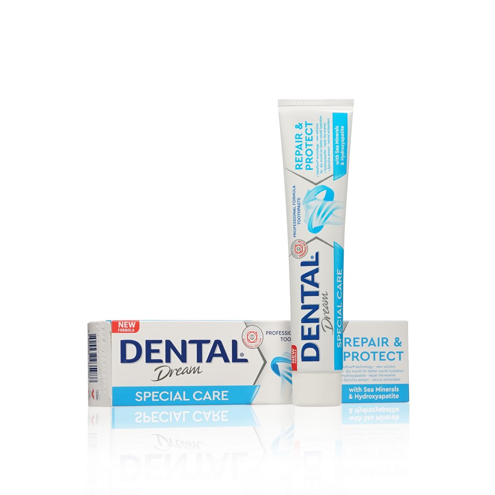 Зубная паста Dental Dream Special care Repair & Protect 75мл лакомство для собак biff dental care снек для чистки зубов со вкусом говядины 77г