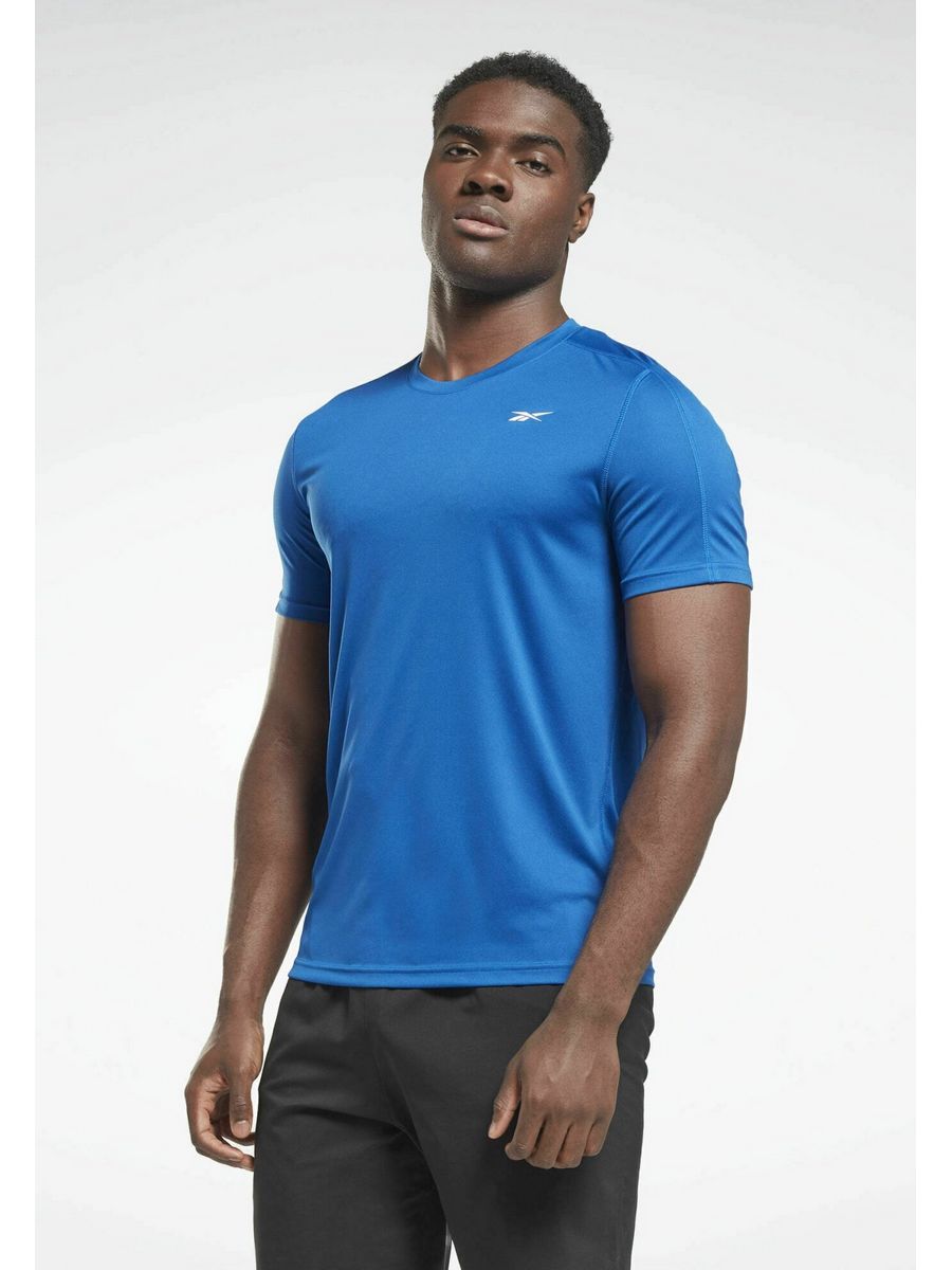 

Футболка мужская Reebok RE542D19M синяя S, Синий, RE542D19M