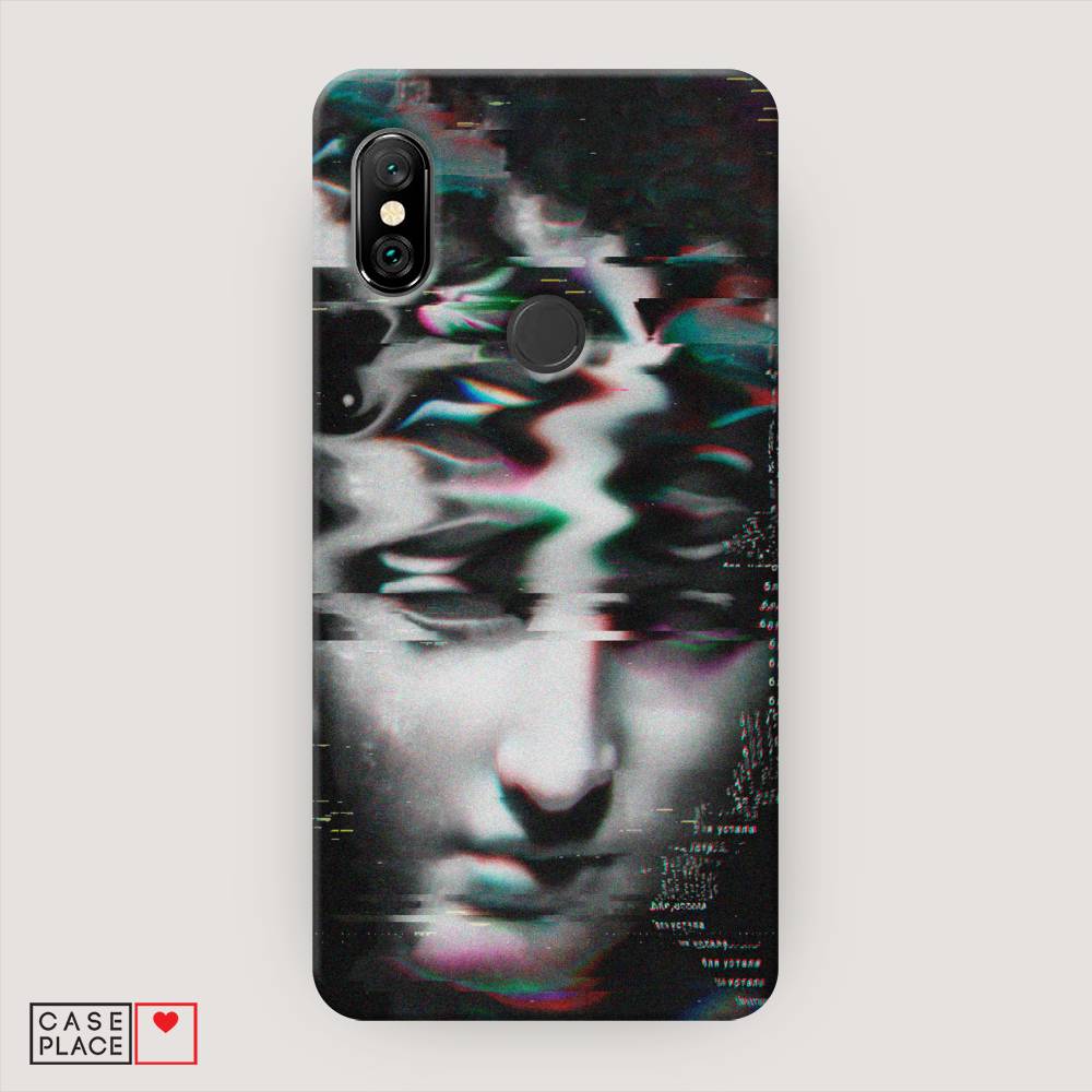 фото Пластиковый чехол "glitch art" на xiaomi redmi note 6 pro awog