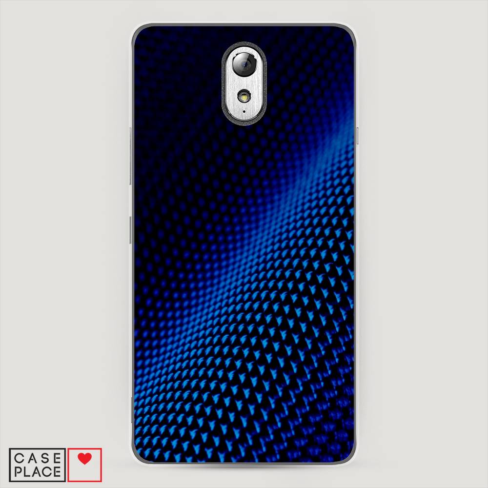 

Чехол Awog на Lenovo Vibe P1m / Леново Vibe P1m "Синий карбон", Черный;синий, 111350-3