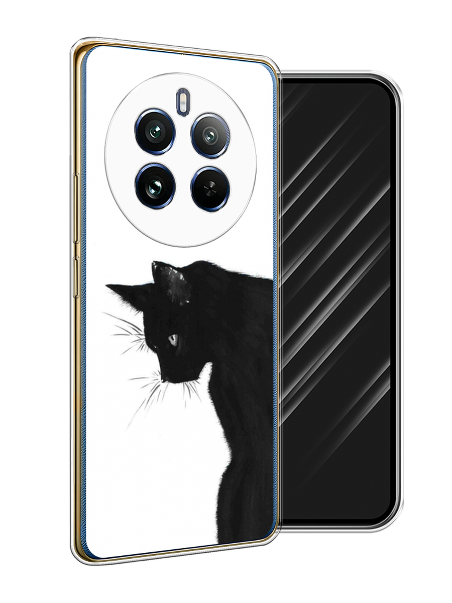 

Чехол Awog на Realme 12 Pro/Realme 12 Pro Plus "Black cat", Черный;белый, 2516250-1