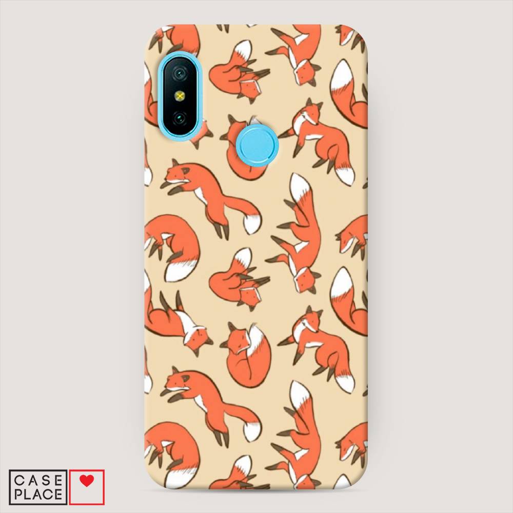 

Пластиковый чехол "Лисички фон" на Xiaomi Mi A2 Lite, 34220-2