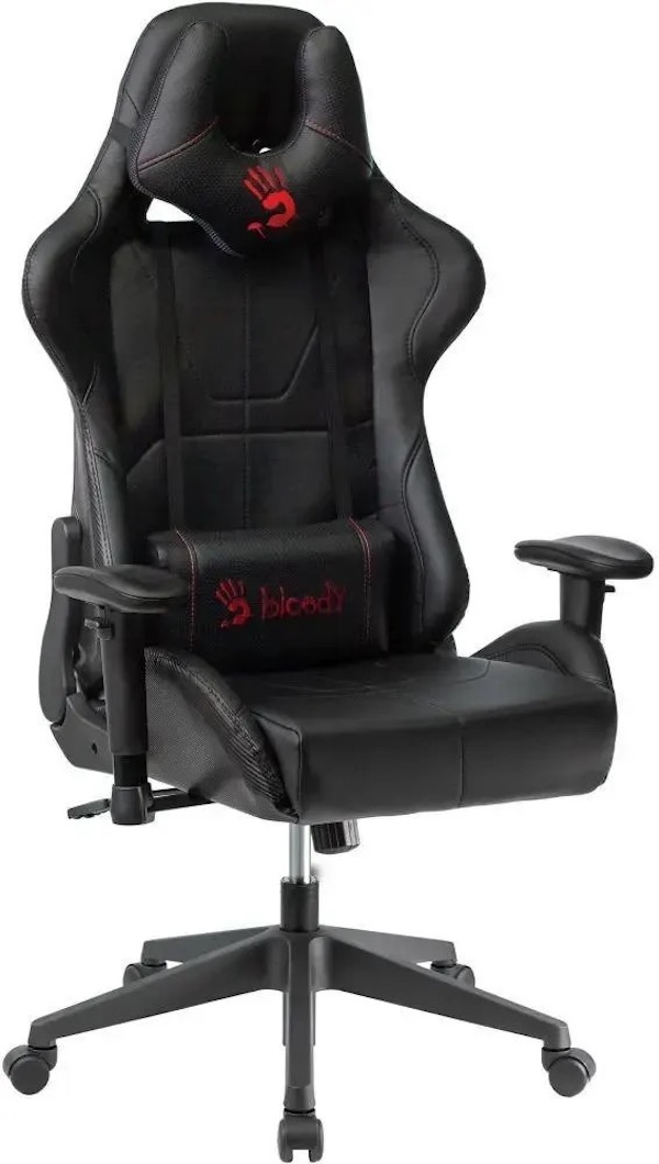 

Кресло игровое A4TECH Bloody GC-500, на колесиках, эко.кожа, черный