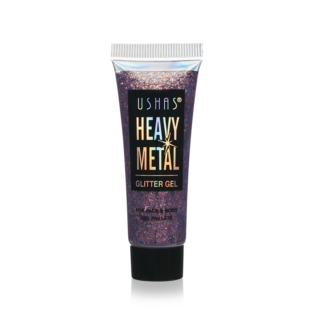 

Глиттер-гель для век USHAS Heavy Metal, Бордовый, 20г