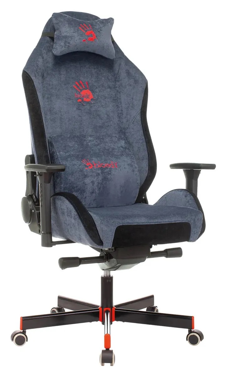 

Кресло игровое A4TECH Bloody GC-470, на колесиках, ткань, синий