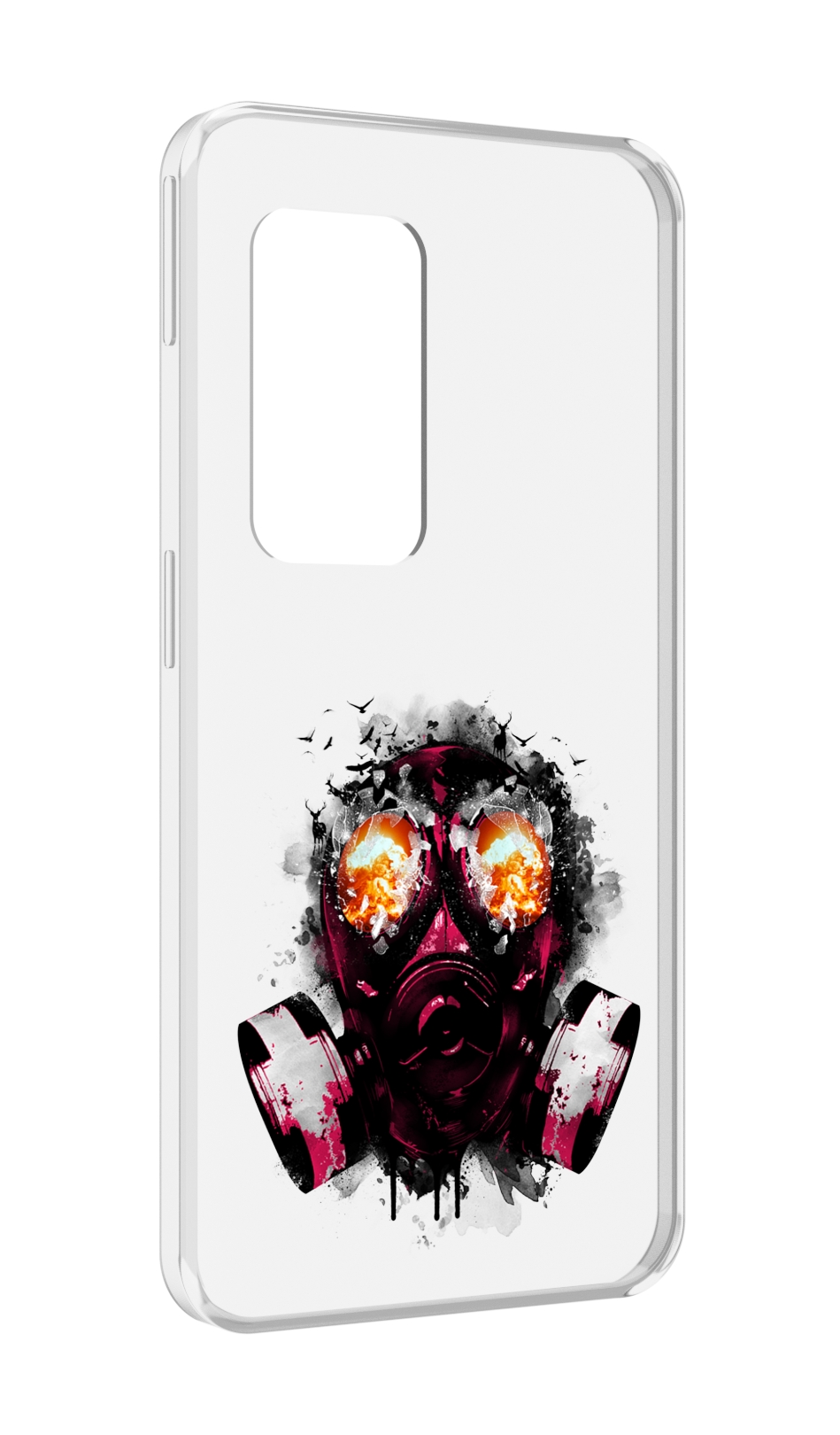 

Чехол MyPads красный противогаз для UleFone Power Armor X11 Pro, Прозрачный, Tocco