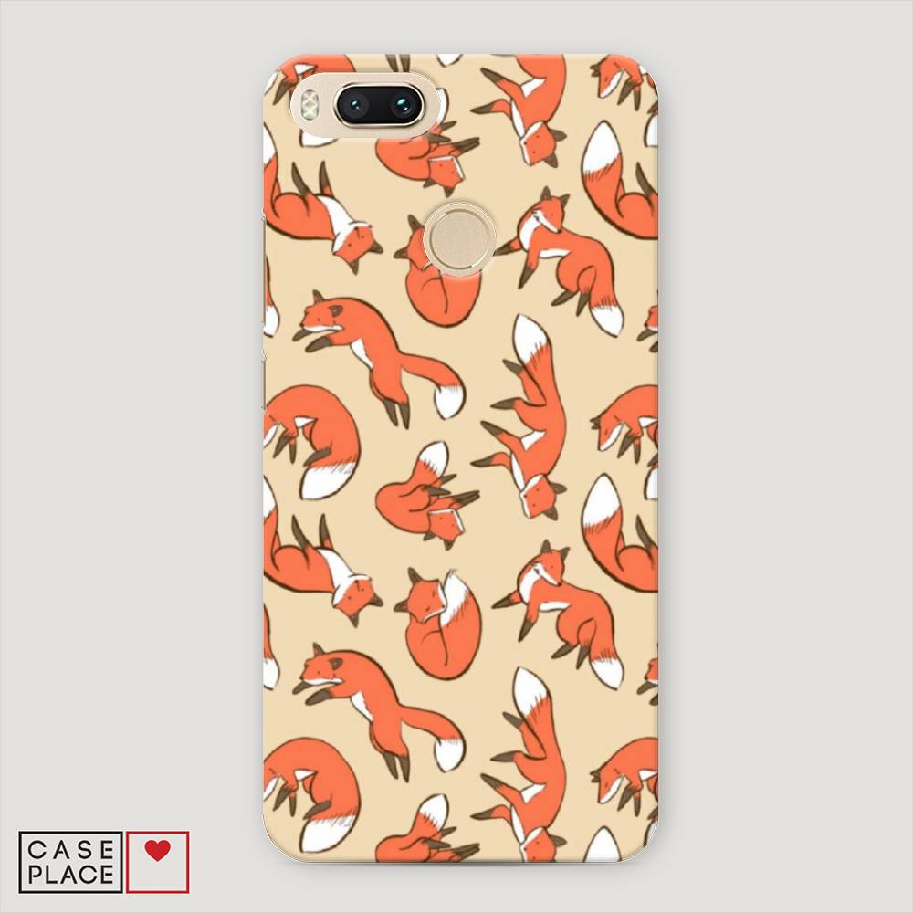 

Пластиковый чехол "Лисички фон" на Xiaomi Mi A1
